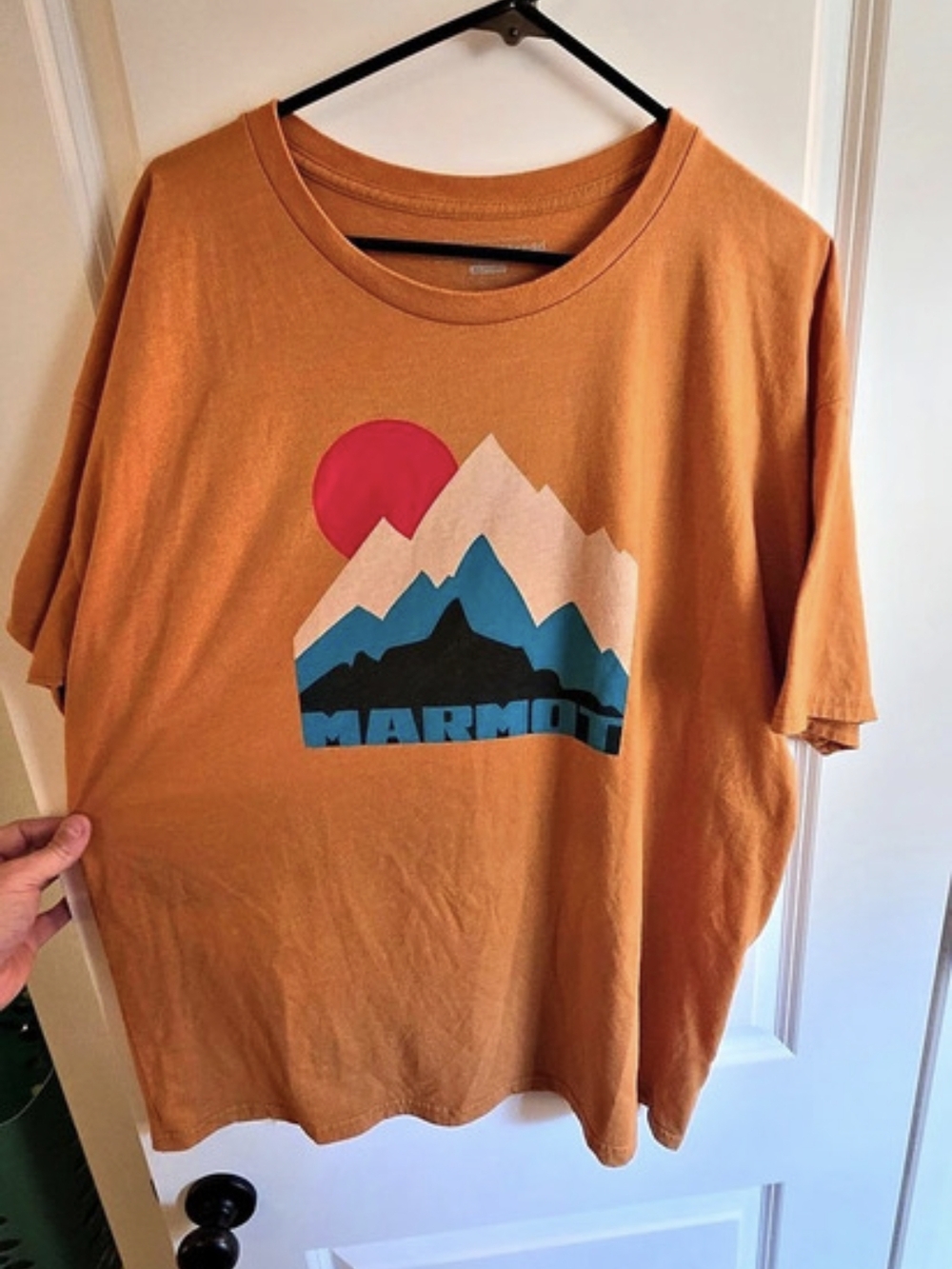 Marmot x Thread Mountain T-Shirt Graphic Tee Orange